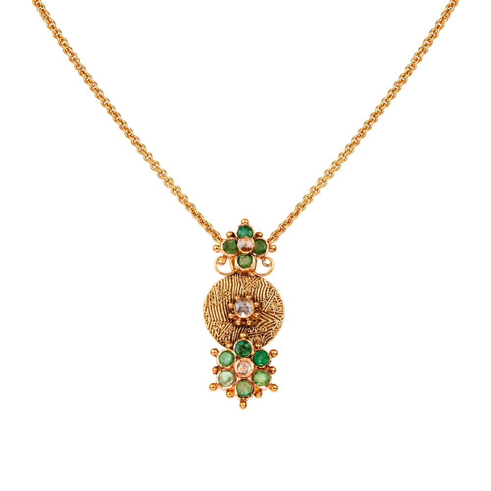 Maahi Emerald Pendant