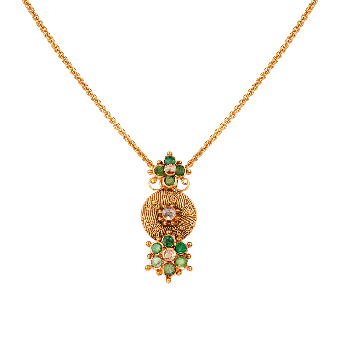 Maahi Emerald Pendant