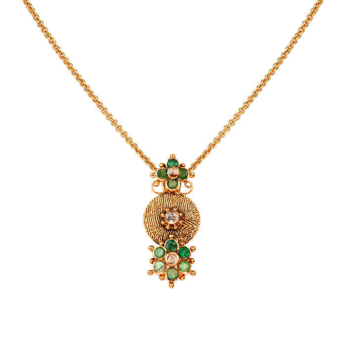 Maahi Emerald Pendant