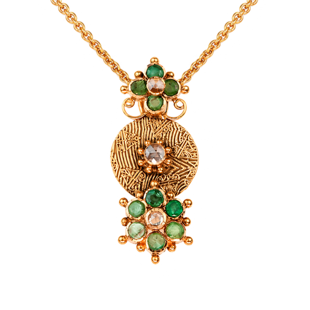Maahi Emerald Pendant