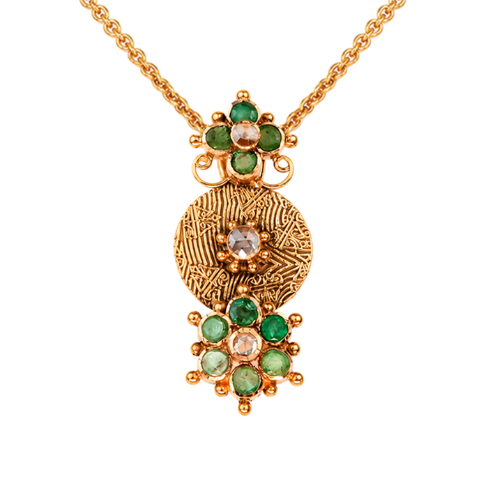 Maahi Emerald Pendant