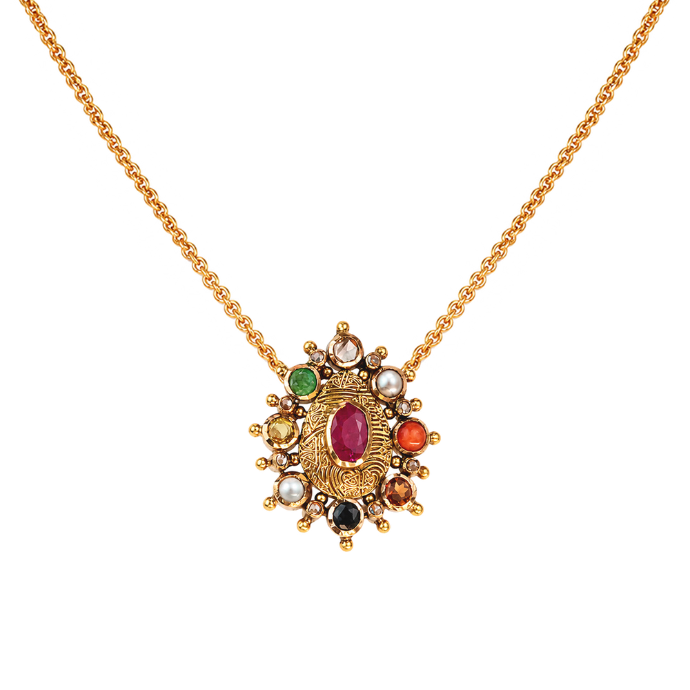 Maahi Navaratna Pendant