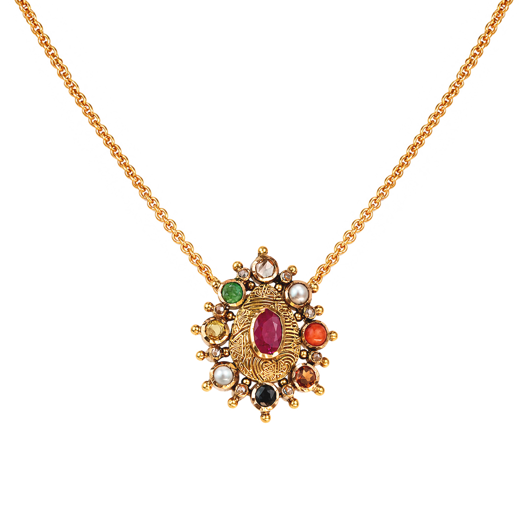 Maahi Navaratna Pendant