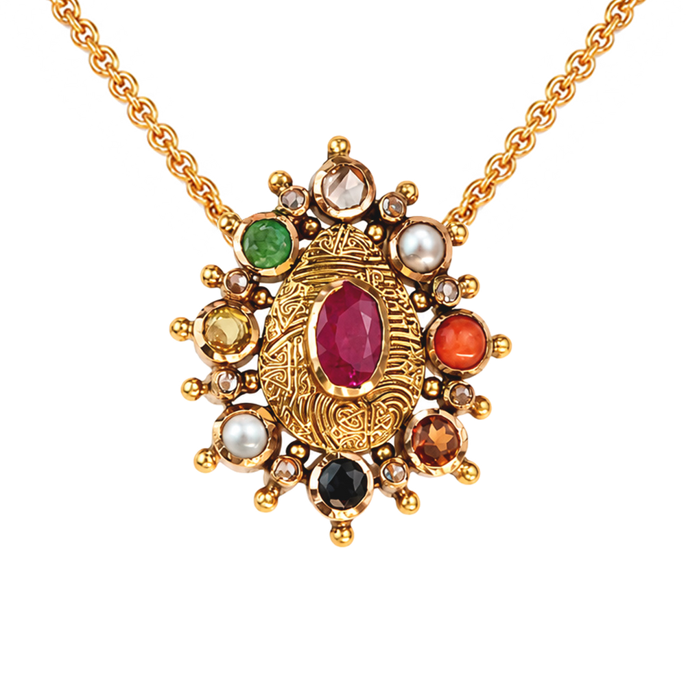 Maahi Navaratna Pendant